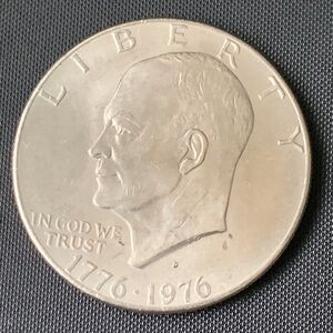 1976 D Eisenhower One Dollar Coin Copper Nickel Clad $1 Bicentennial Ike 1976D